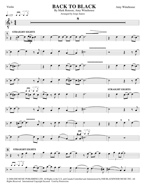 Back To Black (Arr. Jorge Juárez) - Amy Winehouse (Violin Solo)