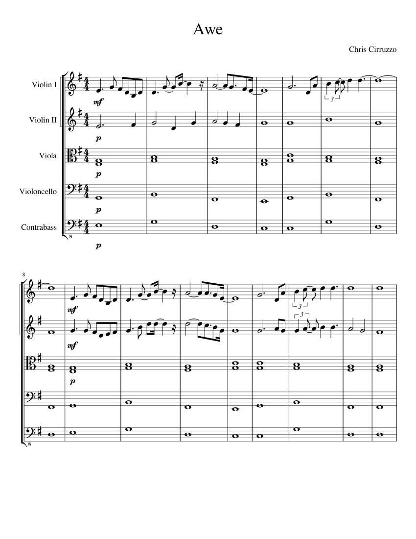 Awe - piano tutorial