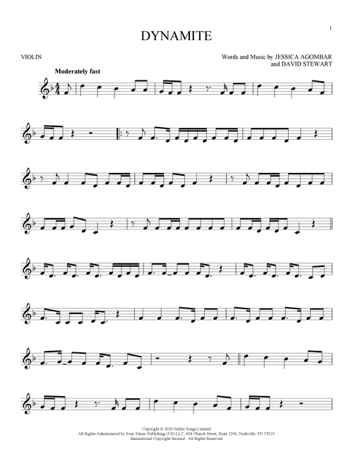 Dynamite - BTS (Violin Solo)