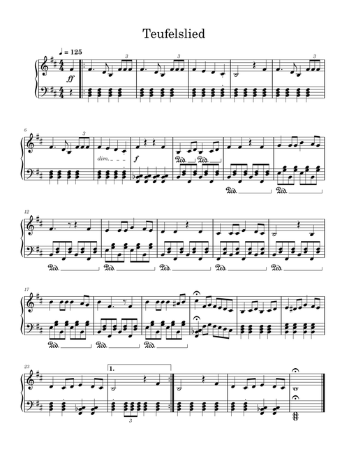 Teufelslied – German March (Fully Done)