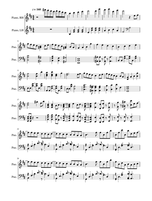Netsujou no Spectrum [Piano]