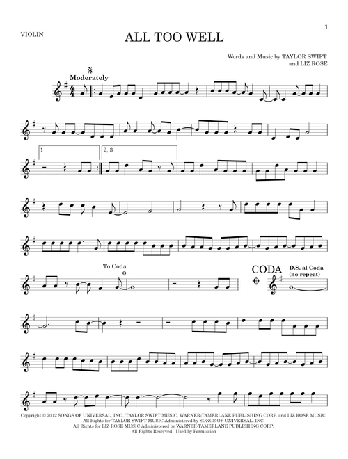 All Too Well - Taylor Swift (Violin Solo)
