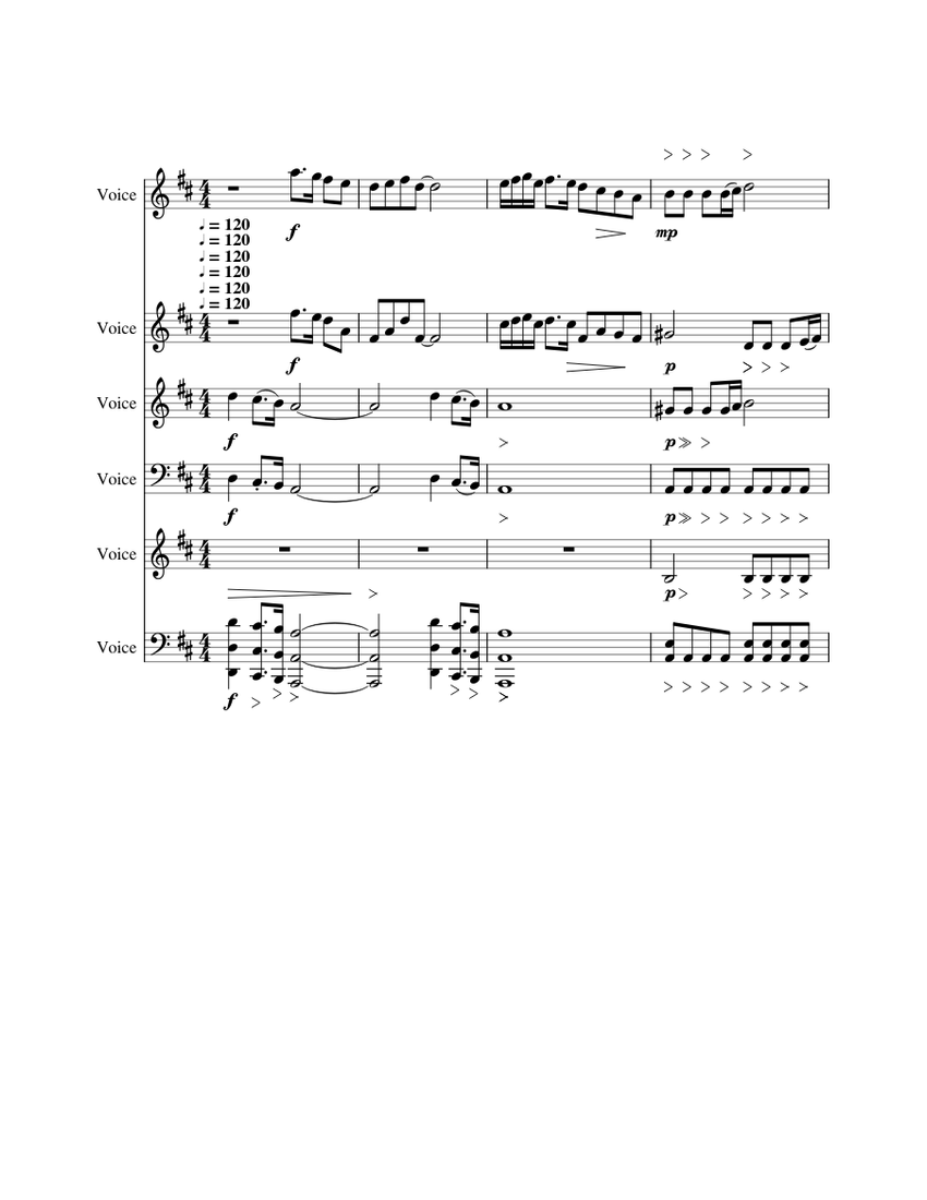 A christmas festival Sheet music for Voice (other) (String Ensemble