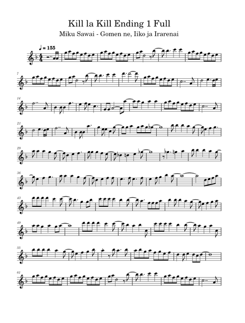 Kill la Kill Ending 1 Full