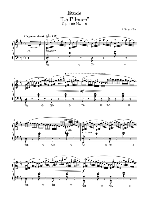Étude Op. 109 No. 18 "La Fileuse"