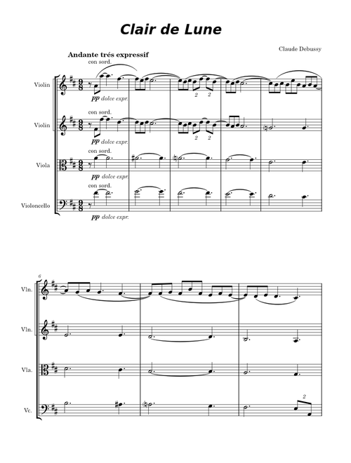 Clair de lune – Claude Debussy