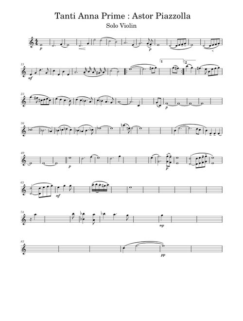 Tanti anni prima – Astor Piazzolla