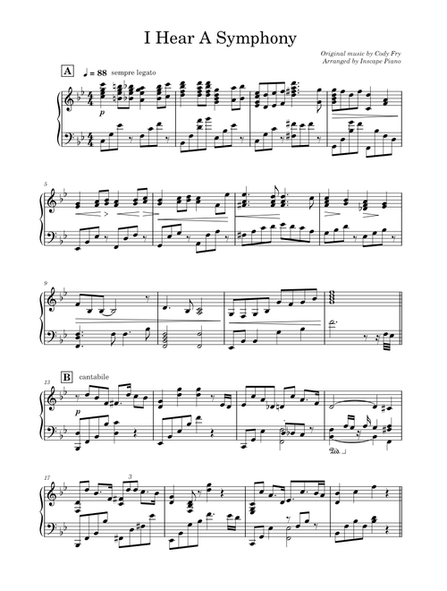 I Hear A Symphony – Cody Fry