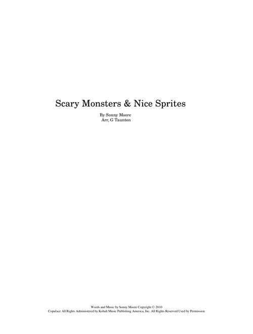 Scary Monsters And Nice Sprites (Arr. Gilbert Taunton) - Skrillex (Guitar Ensemble)