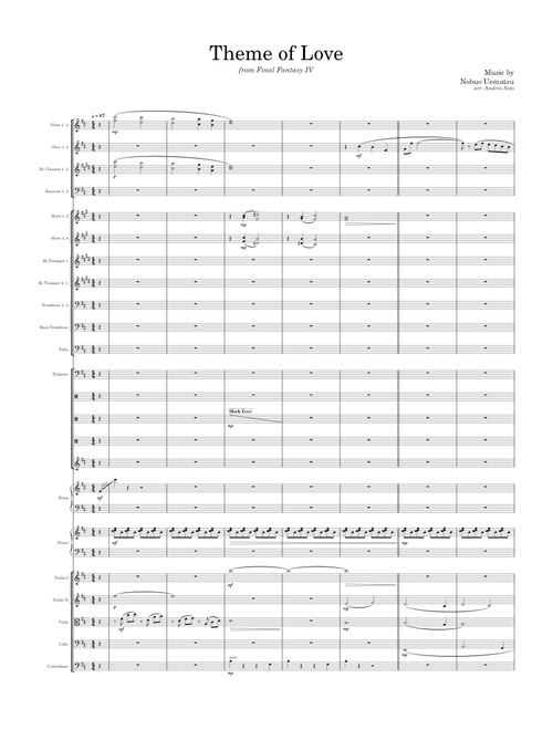 Theme of love – Nobuo Uematsu - Arrangement by Andrés Soto