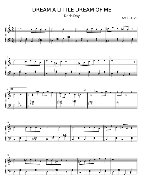 Dream a little dream of me - Doris Day