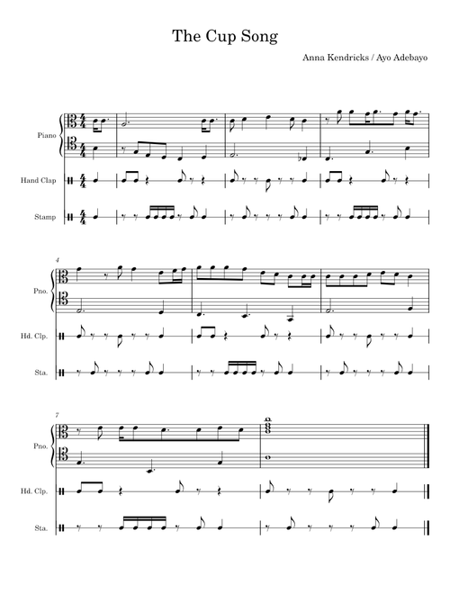 The Cup Song - Anna Kendricks