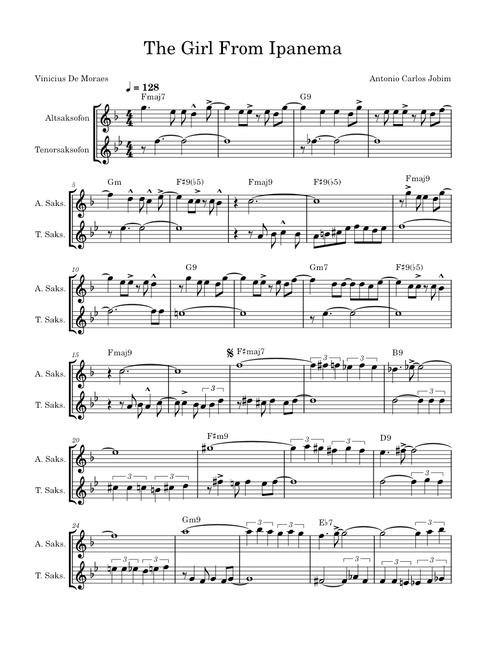 The girl from ipanema – Antônio Carlos Jobim