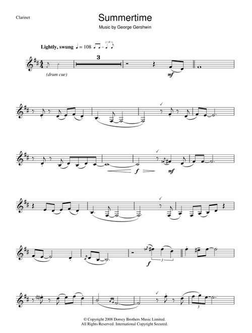 Summertime - George Gershwin (Clarinet Solo)