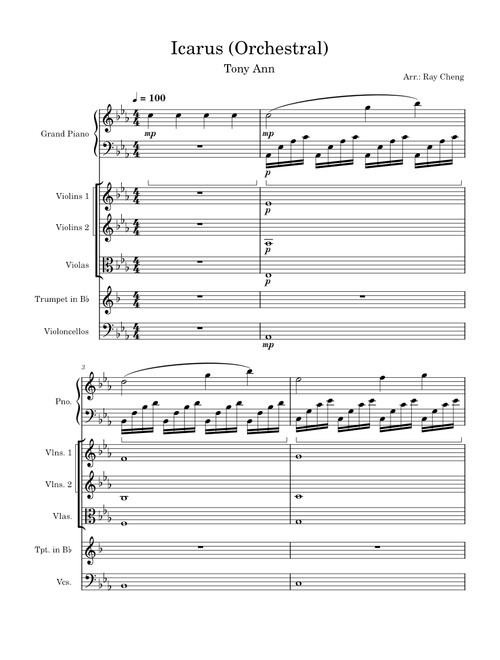 ICARUS (Orchestral Version) – Tony Ann