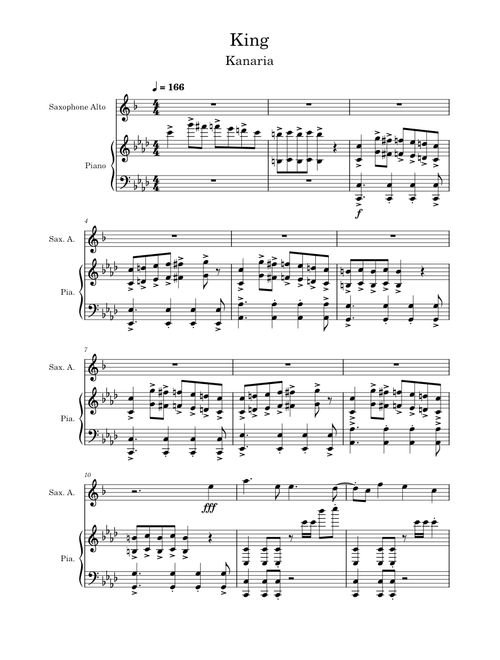 King-kanaria sax and piano