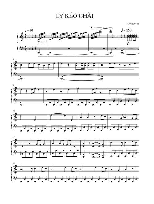 LÝ KÉO CHÀI - PIANO COVER www.vutuanpiano.com