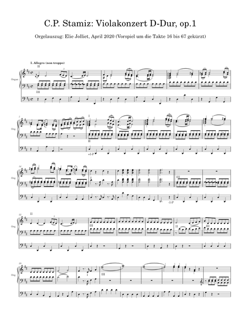 Violakonzert D-Dur - Carl Philipp Stamitz