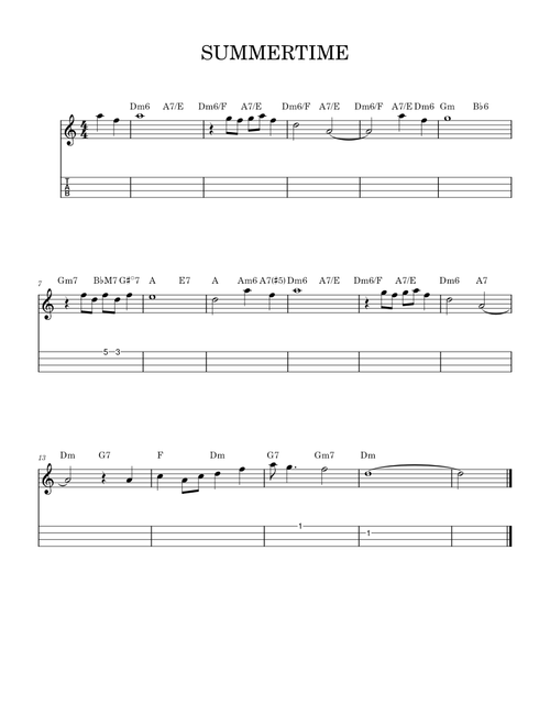 Summertime – Unknown author