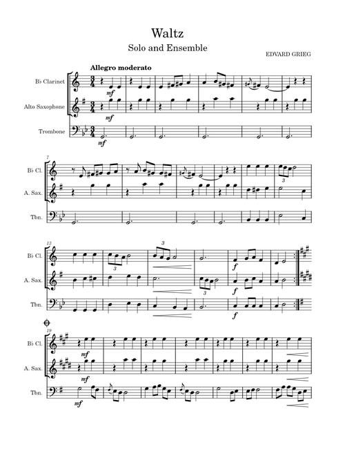 Waltz – Edvard Grieg Waltz