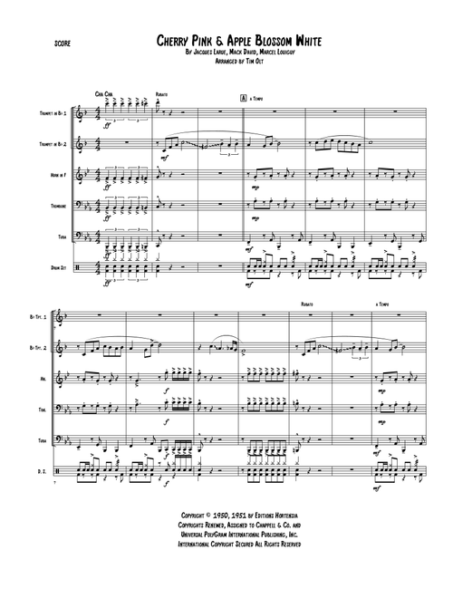 Cherry Pink And Apple Blossom White (Arr. Tim Olt) - Alan Dale (Brass Ensemble)