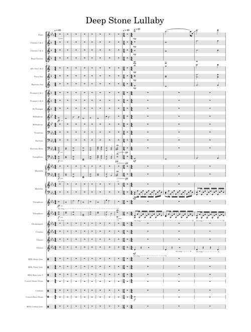 Deep Stone Lullaby (Marching Band)