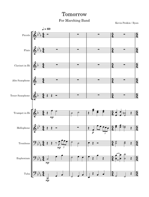 Tomorrow - Penkin (for marching band)