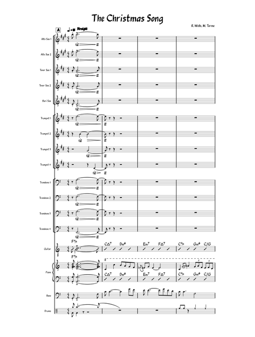 The Christmas Song (Chestnuts Roasting on an Open Fire) – Robert Wells  & Mel Tormé - Arr. TVaquer