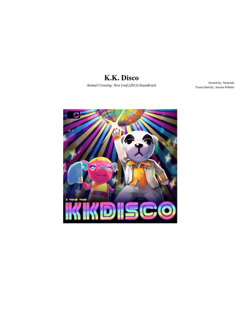 K.K. Disco - Animal Crossing: New Leaf OST