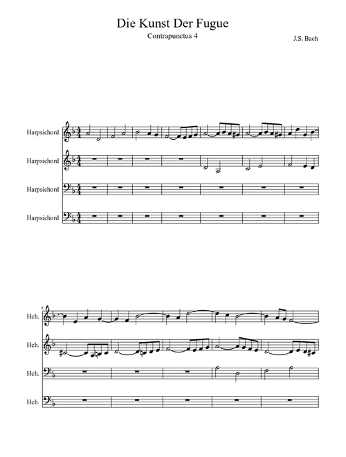 Die Kunst der Fuge, BWV 1080 - Johann Sebastian Bach