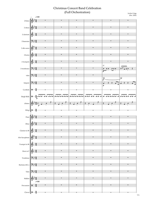 Christmas Concert Band Celebration - Jordan Grigg (Concert Band)