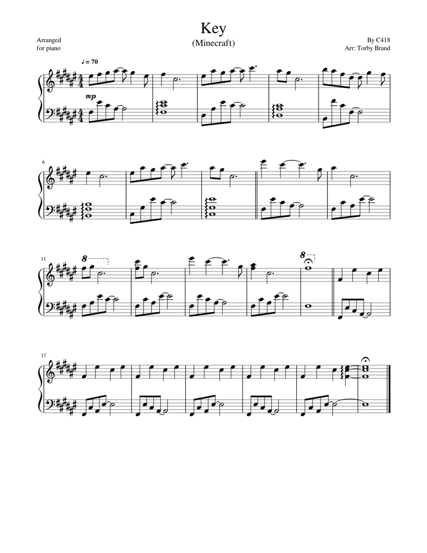 Minecraft piano keys hot sale