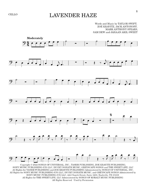 Lavender Haze - Taylor Swift (Cello Solo)