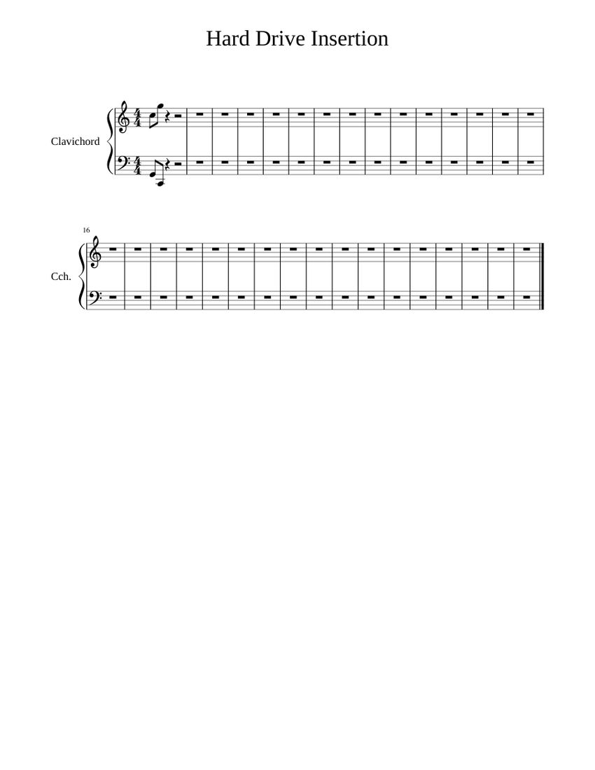 Random Song Sheet music for Clavichord (Chamber Orchestra) | Musescore.com