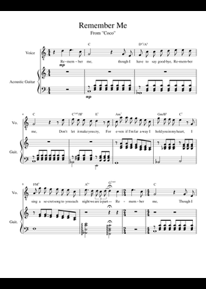 Play Official version of Remember Me Sheet Music by Kristen