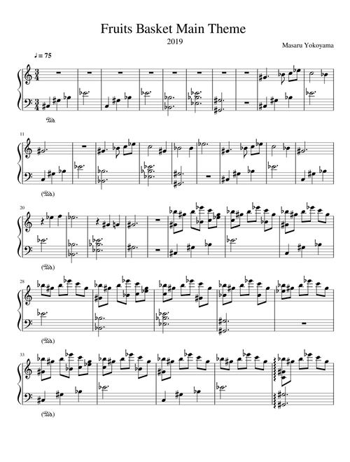 Fruits Basket Main Theme (2019)