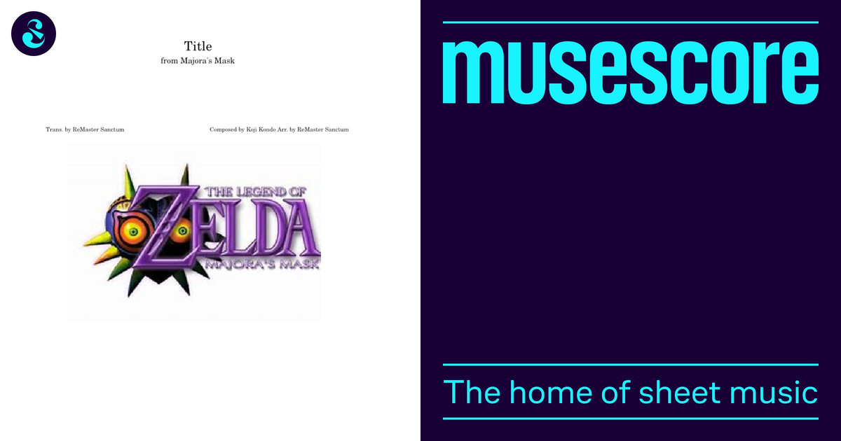 Title - Majora's Mask - Koji Kondo Sheet Music for Oboe, Bassoon ...