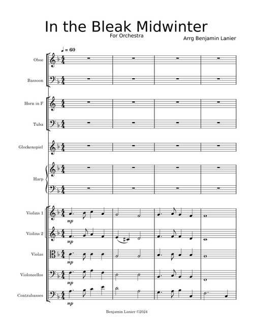 In the Bleak Midwinter - Orchestra