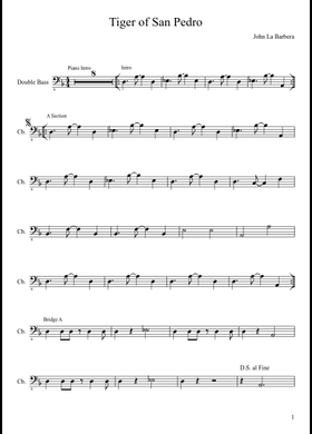 Free Tiger Of San Pedro by John La Barbera sheet music | Download