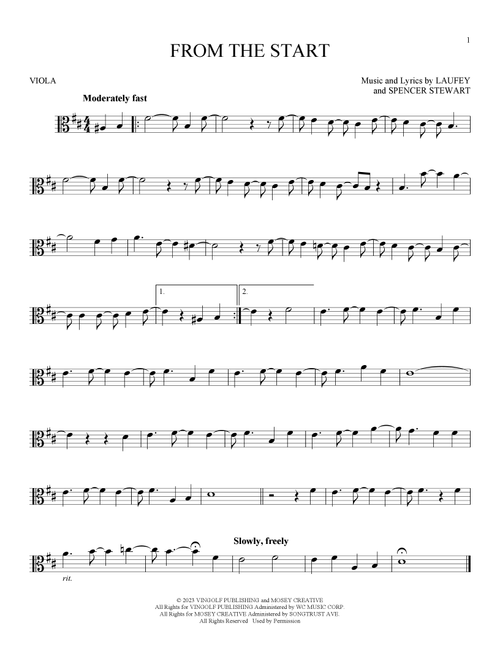 From The Start - Laufey (Viola Solo)