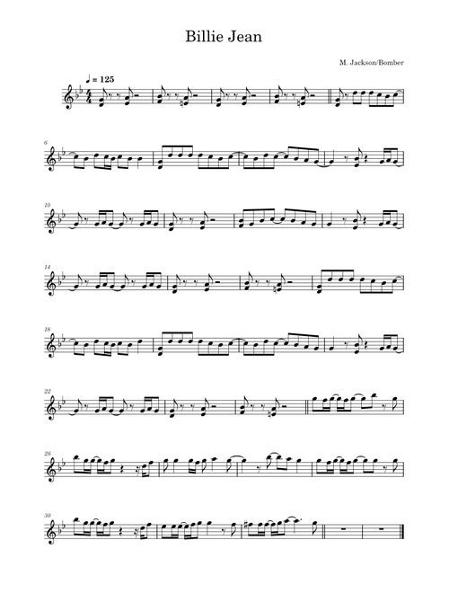 Billie Jean - Micheal Jackson