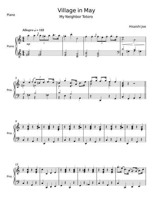 The Village In May - Joe Hisaishi