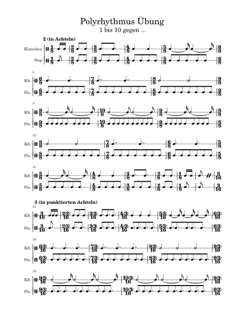 Polyrhythmus Übung