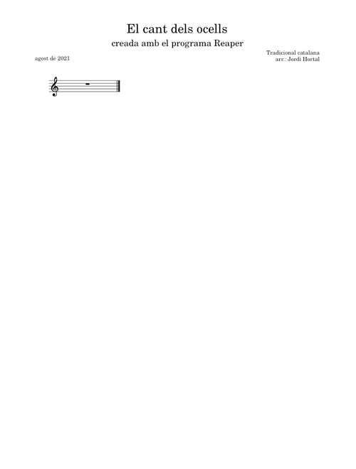 El cant dels ocells - Tradicional catalana (arr. Jordi Hortal)
