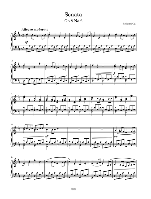 Op.8 No.2 Sonata