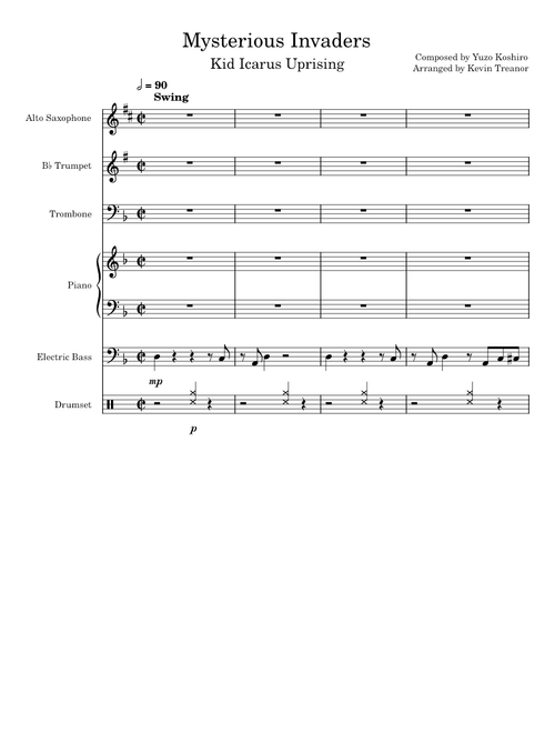 Mysterious Invaders (Kid Icarus Uprising) - Jazz Combo Arrangement