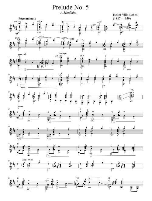 Prelude No. 5 - Heitor Villa-Lobos