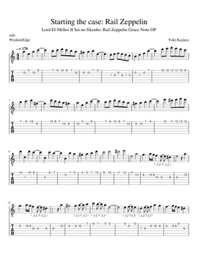 Free Starting The Case Rail Zeppelin By Yuki Kajiura Sheet Music Download Pdf Or Print On Musescore Com Free Starting The Case Rail Zeppelin By Yuki Kajiura Sheet Music Download Pdf Or Print On Musescore Com