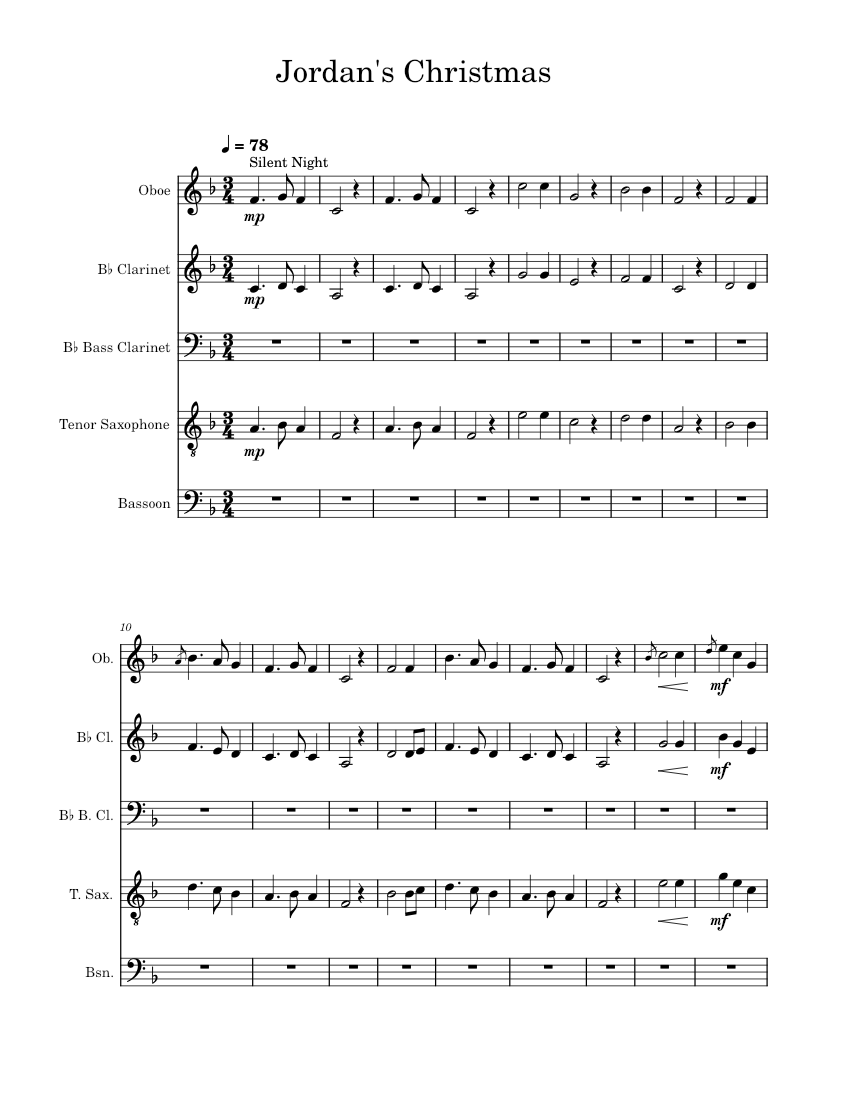 Jordan s Christmas Sheet Music For Oboe Clarinet In B flat Clarinet jordan-s-christmas-sheet-music-for-oboe-clarinet-in-b-flat-clarinet