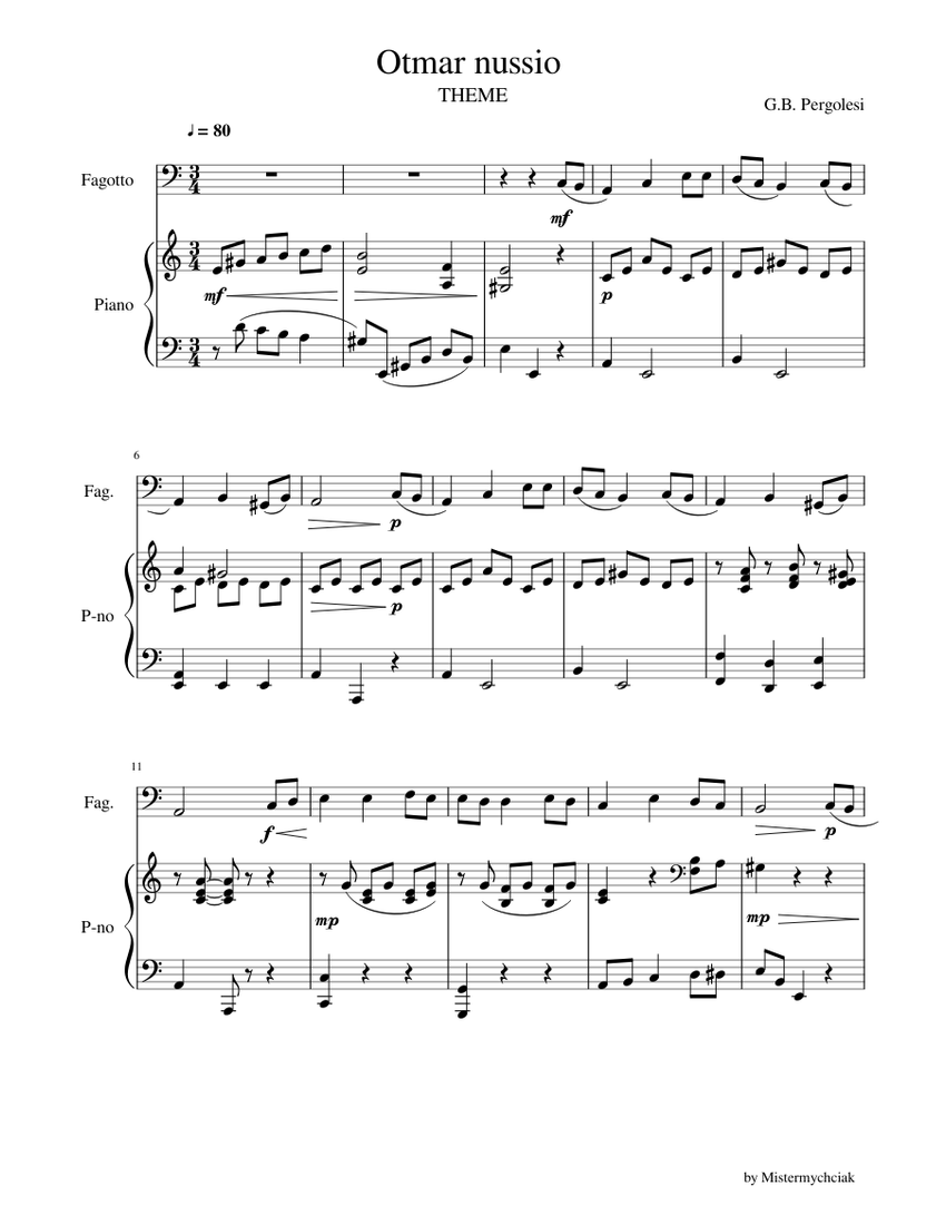 Nussio variations bassoon top